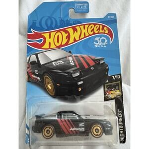 Hot Wheels Nightburnerz Black '96 Nissan 180SX Type X